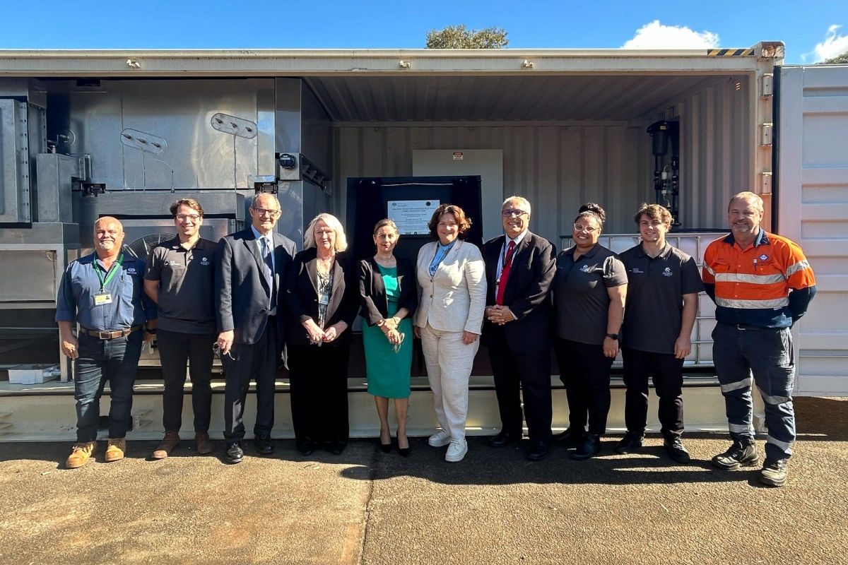 The Hydro Harvester team with Ms Meryl Swanson MP at the Launch event